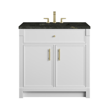 Bellshire 36" Single Vanity, Bright White w/ 3 CM Phantome Eclos Top