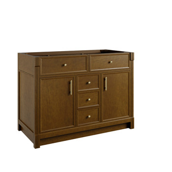 Bellshire 48" Single Vanity, Honey Oak w/ 3 CM Charcoal Soapstone Silestone Top