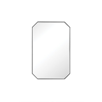 Rohe 24" Octagonal Mirror, Satin Nickel
