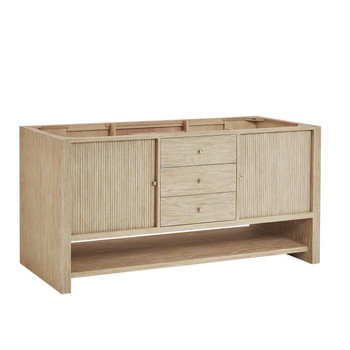 Marigot 72" Double Vanity, Sunwashed Oak w/ 3 CM Eternal Marfil Silestone Top