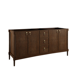 Kinnsden 72" Double Vanity, Sable Oak w/ 3 CM Lime Delight Silestone Top