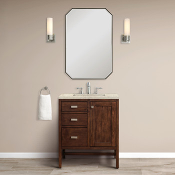Addison 30" Single Vanity, Mid-Century Acacia, w/ 3 CM Tajnar Eclos Top