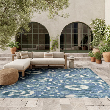 Nourison Aloha ALH17 Blue Area Rugs