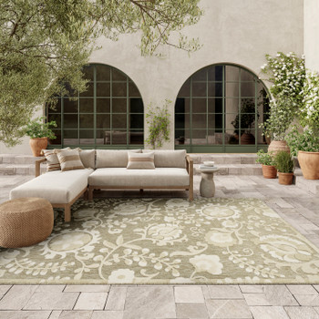 Nourison Aloha ALH17 Ivory Sage Area Rugs