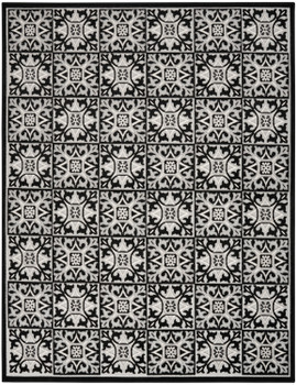 Nourison Aloha ALH34 Black White Area Rugs