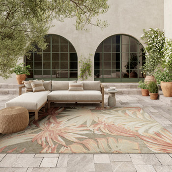 Nourison Aloha ALH43 Sage Rose Area Rugs