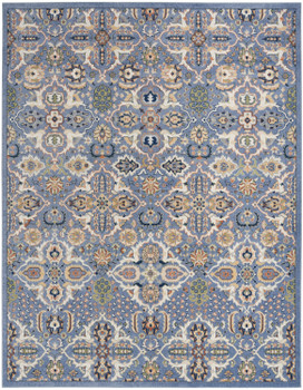 Nourison Allur ALR03 Light Blue Area Rugs