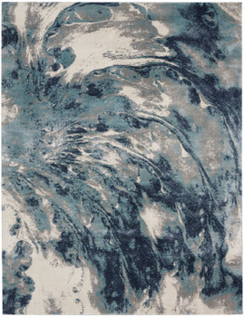 Nourison American Manor AMR03 Blue Ivory Area Rugs