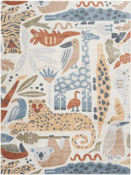 Nourison Astra Machine Washable ASW01 Ivory Area Rugs