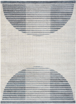 Nourison Astra Machine Washable ASW03 Ivory Blue Area Rugs