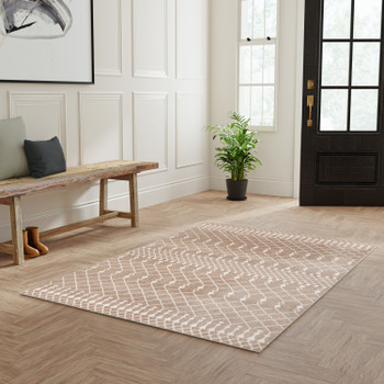 Nourison Astra Machine Washable ASW10 Taupe Area Rugs