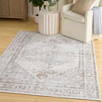 Nourison Astra Machine Washable ASW11 Grey Area Rugs