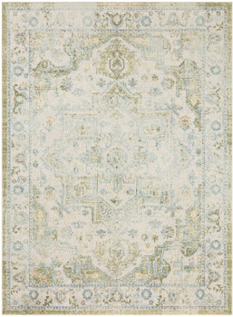 Nourison Astra Machine Washable ASW12 Blue Green Area Rugs