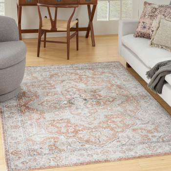 Nourison Astra Machine Washable ASW12 Gold Multicolor Area Rugs