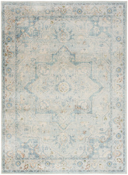 Nourison Astra Machine Washable ASW12 Light Blue Area Rugs