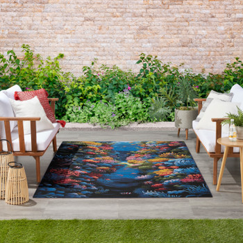 Nourison Color Splash CSP03 Multicolor Area Rugs