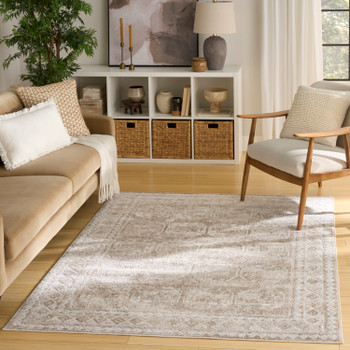 Nourison Dekor DEK01 Ivory Taupe Area Rugs