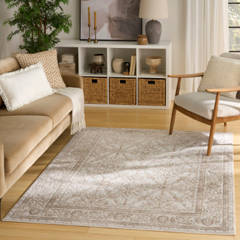 Nourison Dekor DEK03 Ivory Taupe Area Rugs