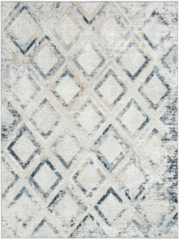 Nourison Dekor DEK05 Grey Navy Area Rugs