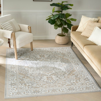 Nourison Dekor DEK08 Light Grey Area Rugs