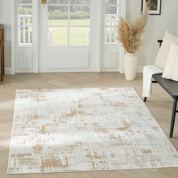 Nourison Dekor DEK11 Ivory Taupe Area Rugs