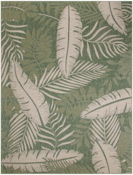 Nourison Garden Oasis GOA02 Green Ivory Area Rugs