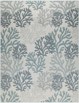 Nourison Garden Oasis GOA05 Blue Area Rugs
