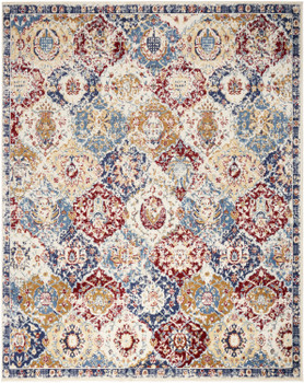 Nourison Grafix GRF31 Blue Multicolor Area Rugs