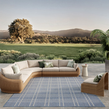 Nourison Horizon Indoor/Outdoor HOZ04 Navy Area Rugs