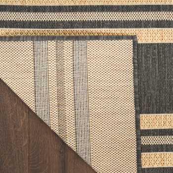 Nourison Horizon Indoor/Outdoor HOZ05 Charcoal Area Rugs