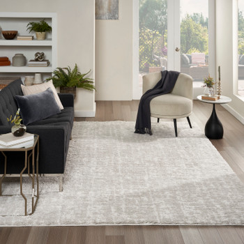 Nourison Modern Shag MMD06 Grey Ivory Area Rugs