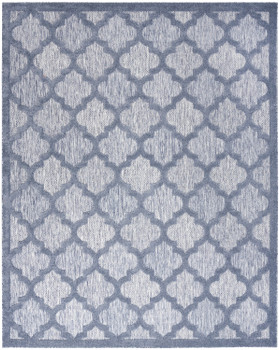 Nourison Easy Care NES01 Denim Blue Area Rugs