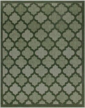 Nourison Easy Care NES01 Green Area Rugs