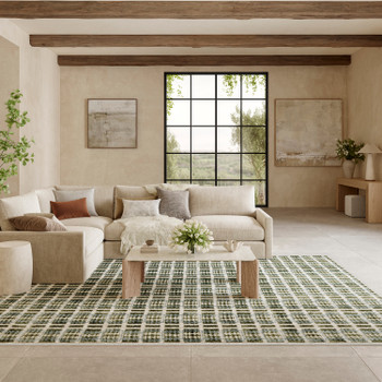 Nourison Nordic NRC08 Blue Green Area Rugs