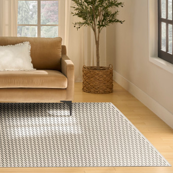Nourison Nordic NRC12 Ivory Black Area Rugs