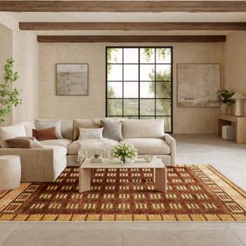 Nourison Nordic NRC16 Rust Area Rugs