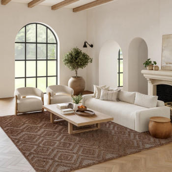 Nourison Versatile NRV01 Brown Area Rugs