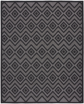 Nourison Versatile NRV01 Charcoal Black Area Rugs