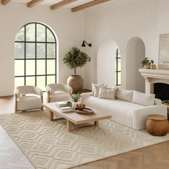 Nourison Versatile NRV01 Cream Area Rugs