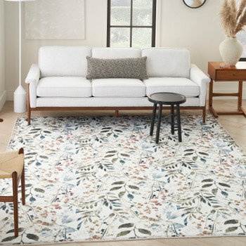 Nourison Nourison Washables NWB05 Ivory Multicolor Area Rugs