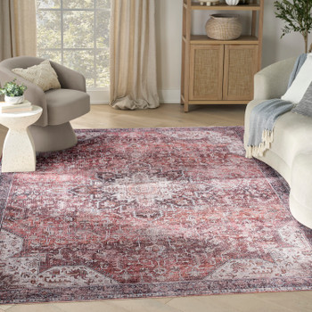 Nourison Nourison Washables NWB15 Red Area Rugs