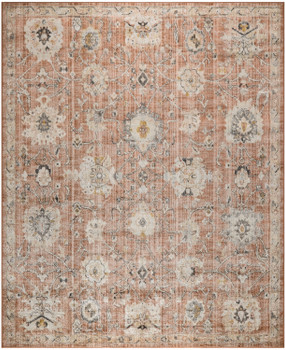 Nourison Oushak Home OUS01 Rust Area Rugs