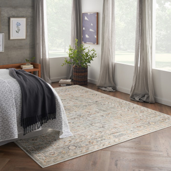 Nourison Oushak Home OUS02 Light Grey Area Rugs
