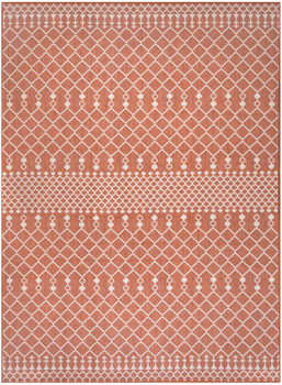 Nourison Positano POS02 Terracotta Area Rugs