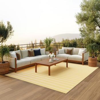 Nourison Positano POS03 Yellow Ivory Area Rugs