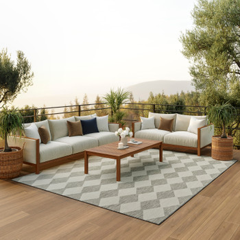 Nourison Positano POS04 Light Grey Area Rugs