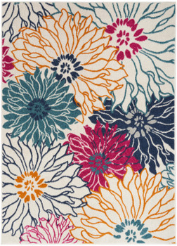 Nourison Passion PSN17 Ivory Multicolor Area Rugs