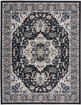 Nourison Passion PSN33 Black Ivory Area Rugs