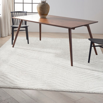 Nourison Surfaces SFC01 Silver Grey Area Rugs