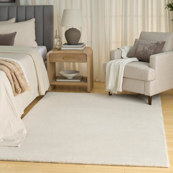 Nourison Soft Plush Rabbit Fur SFF01 Beige Area Rugs